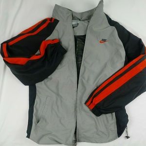 Nike grey with orange trimming jacket